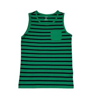 NWT, Carter’s Kid Size 8 Striped Sleeveless Tee Green and Blue